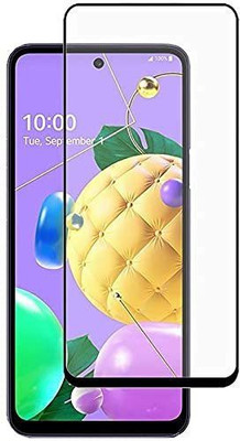 VISHRN Edge To Edge Tempered Glass for LG K42(Pack of 1)