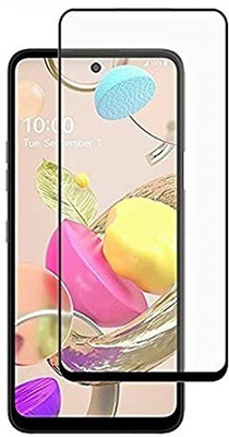 VISHRN Edge To Edge Tempered Glass for LG K42(Pack of 1)