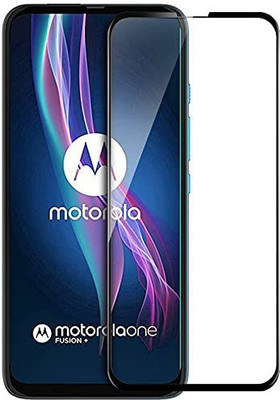 Bodoma Edge To Edge Tempered Glass for Motorola One Fusion Plus(Pack of 2)