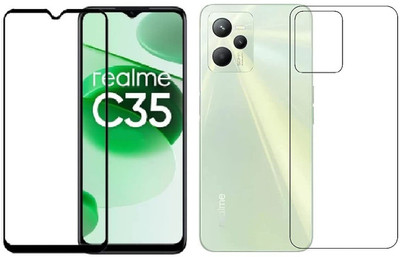 4 YARDS Front and Back Tempered Glass for Realme C35 (11-D)(Pack of 1)