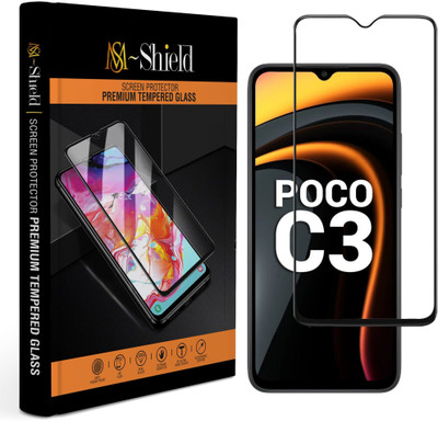 MS-Shield Tempered Glass Guard for Poco C3(Pack of 1)
