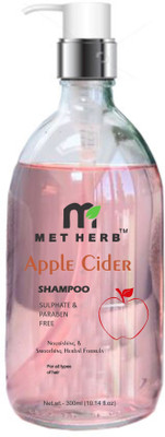 Metherb MET HERB Apple Cider Shampoo No sulphate & Parabens 300ml(300 ml)