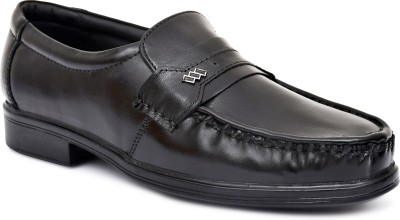 VOOCHIE Loafers For Men(Black , 6)