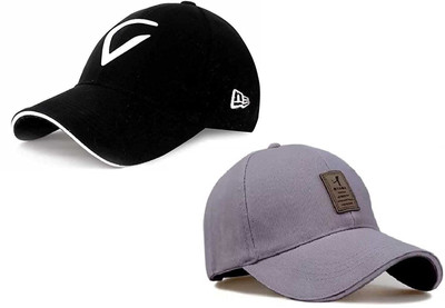 aspx Self Design Sports/Regular Cap Cap(Pack of 2)