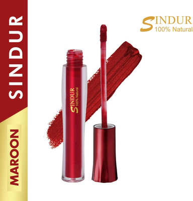 MYEONG New Professional Touch Impression Liquid Reddish Sindoor with Sponge-Tip- Applicator- Long lasting Chemical free & Waterproof LIQUID(Red)