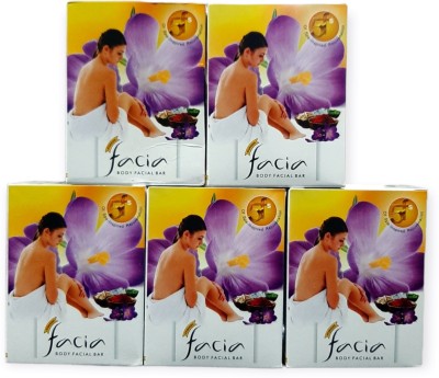 Facia Facial Bar with kesar and chandan(5 x 75 g)