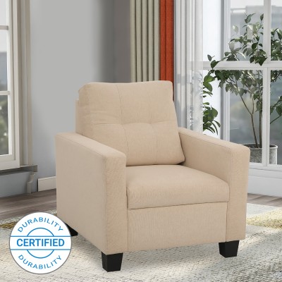 duroflex Ease Fabric 1 Seater  Sofa(Finish Color - Beige, DIY(Do-It-Yourself))