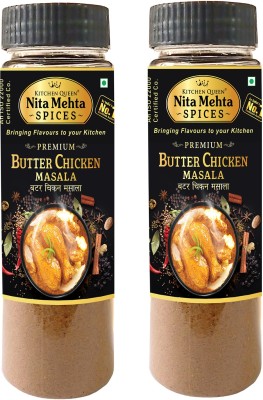 KITCHEN QUEEN NITA MEHTA Premium Butter Chicken Masala Powder | Make Restaurant Like Chicken at Home(2 x 90 g)