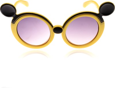 Sanjeet Fashion Hub Oval Sunglasses(For Boys & Girls, Yellow)
