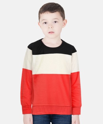 NICK AND JONES Full Sleeve Color Block Boys Sweatshirt