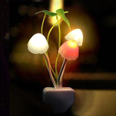 Trimoto SSC Mushroom Shape Magic Night Light Lamp, Smart Sensor Auto On-Off Night Lamp(15 cm, Multicolor)