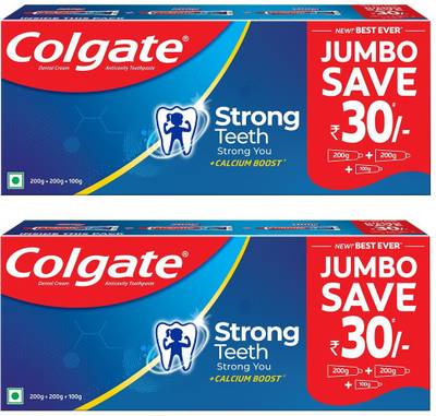 Colgate Strong Teeth Anticavity Toothpaste, India's No. 1 Toothpaste, Amino Shakti Formula Toothpaste