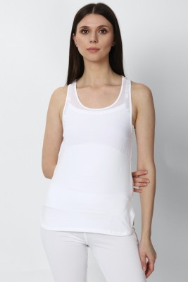 FOREVER 21 Casual Solid Women White Top