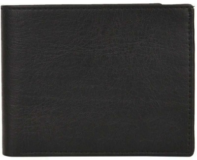 Sonrisa Men Casual Black Artificial Leather Wallet(3 Card Slots)