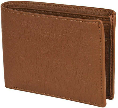 Sonrisa Men Casual Tan Artificial Leather Wallet(3 Card Slots)