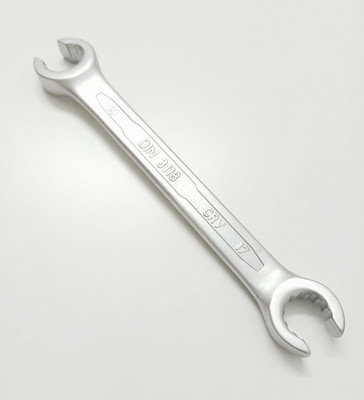 TOM 17x19 mm Heavy Duty Hardened and Tempered Double Sided Flare Nut Wrench(Pack of 1)
