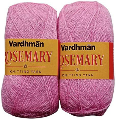 JEFFY Vardhman Rosemary Wool Hand Knitting/Art Craft Soft Yarn, 400 Gram Shade no-1