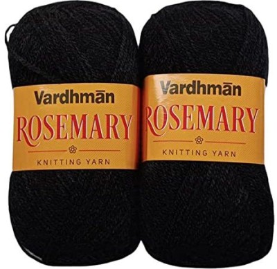 JEFFY Vardhman Rosemary Wool Hand Knitting/Art Craft Soft Yarn, 400 Gram Shade no-16