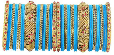 NMII Metal Zircon Enamel Bangle Set(Pack of 46)