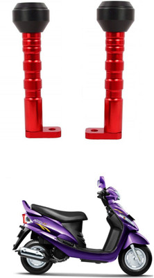 PRTEK CNC Aluminum Front Wheel Frame Crush Sliders Motorbike Falling Protection A715 Bike Crash Guard(Mahindra, Universal For Bike)