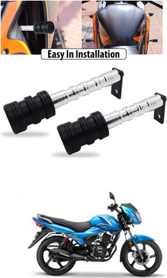 PRTEK CNC Aluminum Front Wheel Frame Crush Sliders Motorbike Falling Protection A558 Bike Crash Guard(TVS, Universal For Bike)