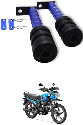 PRTEK CNC Aluminum Front Wheel Frame Crush Sliders Motorbike Falling Protection A313 Bike Crash Guard(Mahindra, Universal For Bike)