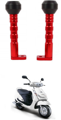 PRTEK CNC Aluminum Front Wheel Frame Crush Sliders Motorbike Falling Protection A633 Bike Crash Guard(Mahindra, Universal For Bike)