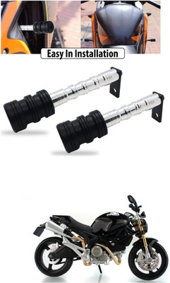 PRTEK CNC Aluminum Front Wheel Frame Crush Sliders Motorbike Falling Protection A493 Bike Crash Guard(TVS, Universal For Bike)