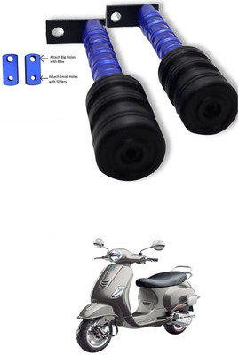 PRTEK CNC Aluminum Front Wheel Frame Crush Sliders Motorbike Falling Protection A368 Bike Crash Guard(Piaggio, Universal For Bike)