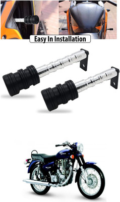 PRTEK CNC Aluminum Front Wheel Frame Crush Sliders Motorbike Falling Protection A447 Bike Crash Guard(Royal Enfield, Universal For Bike)