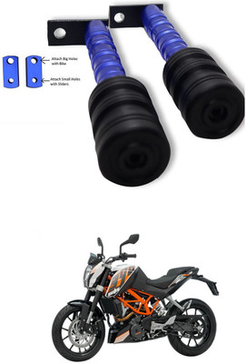 PRTEK CNC Aluminum Front Wheel Frame Crush Sliders Motorbike Falling Protection A246 Bike Crash Guard(KTM, Universal For Bike)