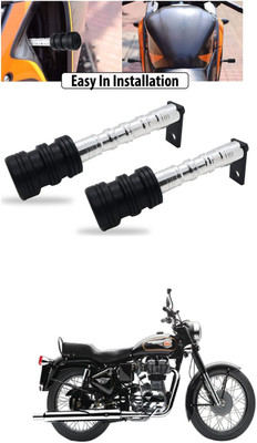PRTEK CNC Aluminum Front Wheel Frame Crush Sliders Motorbike Falling Protection A410 Bike Crash Guard(Royal Enfield, Universal For Bike)