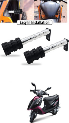 PRTEK CNC Aluminum Front Wheel Frame Crush Sliders Motorbike Falling Protection A526 Bike Crash Guard(Mahindra, Universal For Bike)