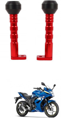 PRTEK CNC Aluminum Front Wheel Frame Crush Sliders Motorbike Falling Protection A659 Bike Crash Guard(Suzuki, Universal For Bike)