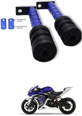 PRTEK CNC Aluminum Front Wheel Frame Crush Sliders Motorbike Falling Protection A380 Bike Crash Guard(Universal For Bike, Universal For Bike)