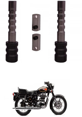 PRTEK CNC Aluminum Front Wheel Frame Crush Sliders Motorbike Falling Protection A2 Bike Crash Guard(Royal Enfield, Universal For Bike)