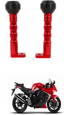 PRTEK CNC Aluminum Front Wheel Frame Crush Sliders Motorbike Falling Protection A665 Bike Crash Guard(Hyosung, Universal For Bike)