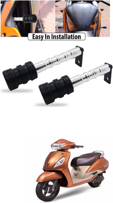 PRTEK CNC Aluminum Front Wheel Frame Crush Sliders Motorbike Falling Protection A482 Bike Crash Guard(TVS, Universal For Bike)
