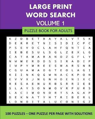 Large Print Word Search Puzzle Book For Adults Volume 1(English, Paperback, Publishing Lpb)