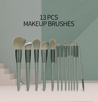 Gonegal Green Makeup Brushes Set Of 13(Pack of 13)