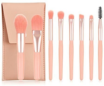 KitchExpo 8 Pcs Mini Travel Portable Soft Makeup Brushes Set Eye Shadow(Pack of 1)