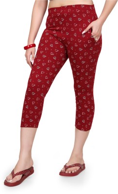 Angel Curve Women Maroon Capri