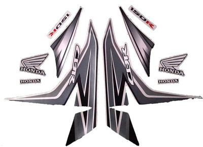 BR BULL Sticker & Decal for Bike(Multicolor, Black)