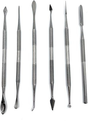 HOUF Wax Carvers & Spatulas/Probes Set of 6 for Carving, Shaping, Modeling, Cutting Combination Chisel Set(Pack of 1)