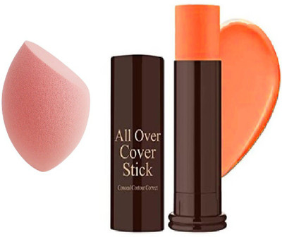 GFSU PRO BLEND MAKEUP CONCEALER STICK WITH MAKEUP BLENDER(2 Items in the set)