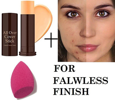 GFSU INSTANT AGE REWIND CONCEALER MAKEUP STICK WITH EASY TO USE CUT BLENDER FOR FLAWLESS MAKEUP(2 Items in the set)