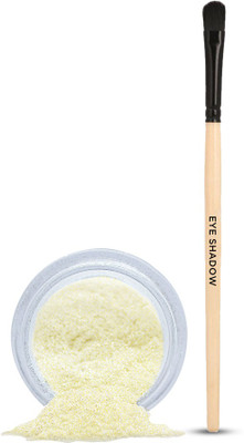 COLORESSENCE Shimmer Eye Pigments | Ultra Fine Texture | Multi-purpose | Self Sticking SS02 Compact(Golden, 3 g)