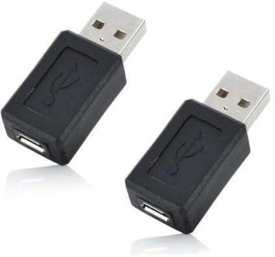 BIGGEAR Micro USB Cable 2 A 0.01 m 2Pcs MORPHO OTG CONNECTOR(Compatible with Morpho devices, Black, Pack of: 2)