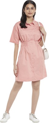 PEOPLE Women Shirt Pink Dress