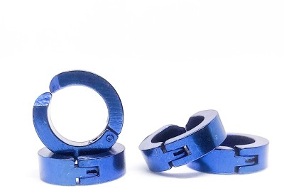 ExEx Mens Jewellary combo blue magnet bali stud hoop earring for mens Cubic Zirconia Metal Tunnel Earring, Plug Earring, Huggie Earring, Tassel Earring, Stud Earring, Hoop Earring